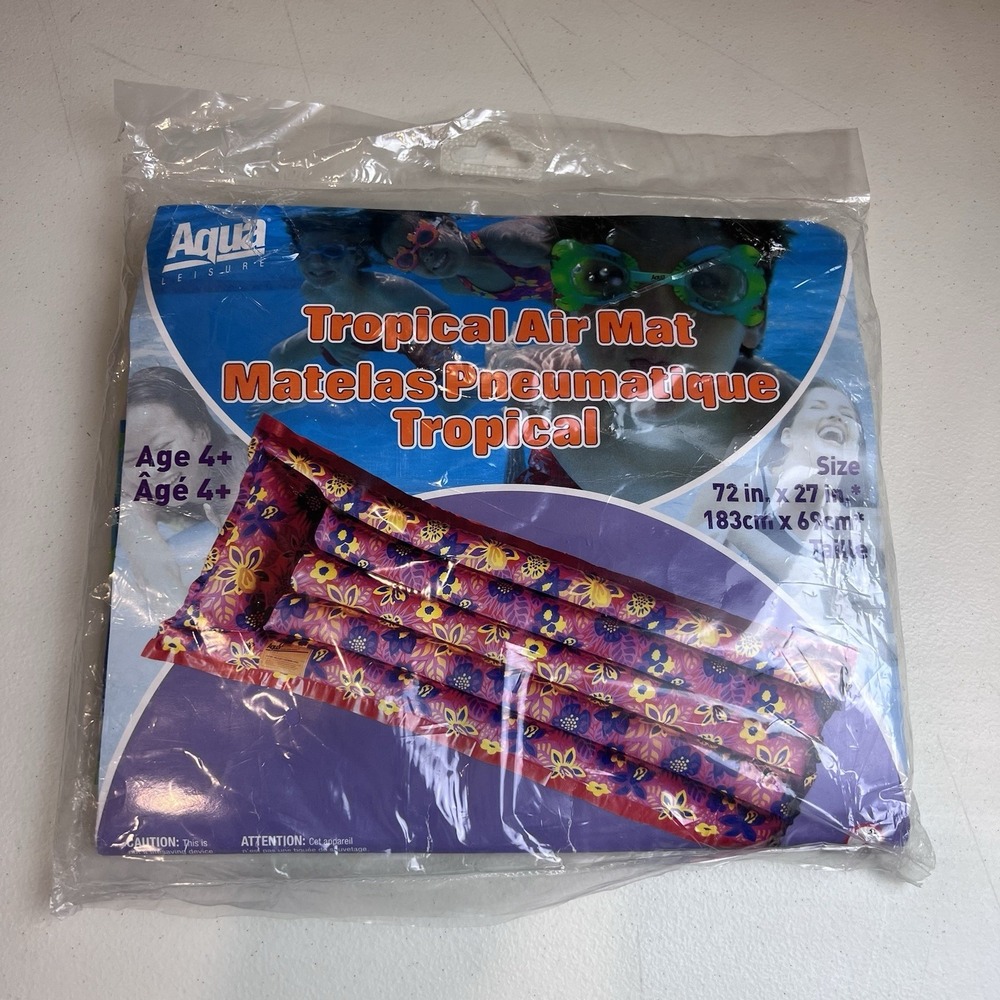 NEW Sealed Vintage 2001 Aqua‎ Leisure 72x27 Tropical Air May Float SA-7532